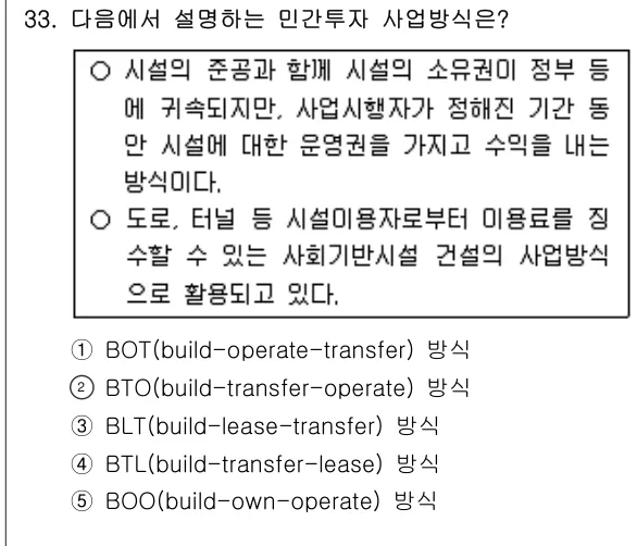2015년 부동산학개론 33번 문제 (보기 포함 이미지)