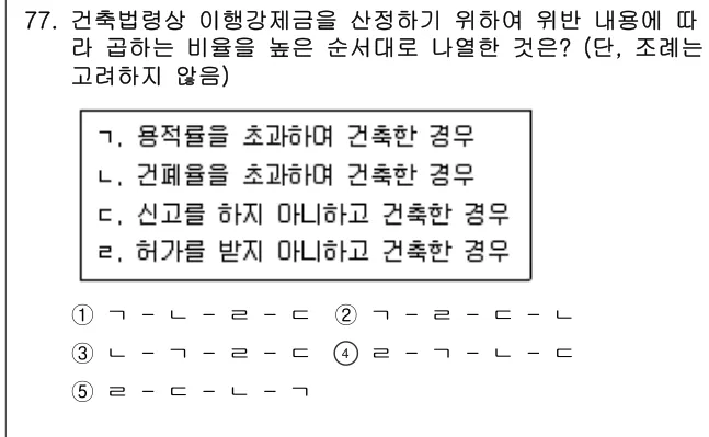 2018년 부동산공법 77번 문제 (보기 포함 이미지)
