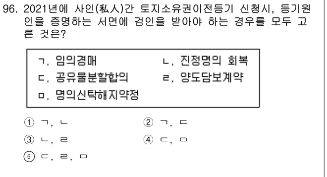 2021년 공시법·세법 96번 문제 (보기 포함 이미지)